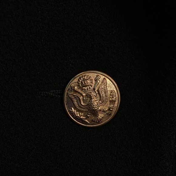 Vintage Women’s Wool Coat - Black - Picture 4 of 7